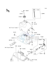 KVF 360 B [PRAIRIE 360] (B6F-B9F) B6F drawing FUEL TANK