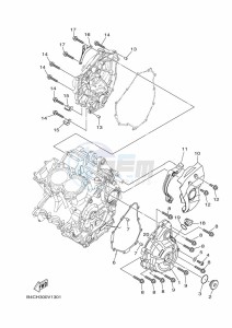 MT-07 MTN690 (BATK) drawing CRANKCASE COVER 1