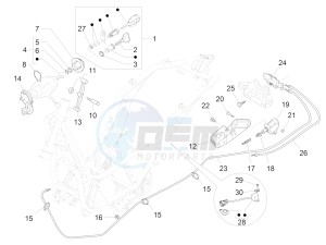 BEVERLY 350 ST 4T 4V ie E4 ABS (NAFTA) drawing Locks