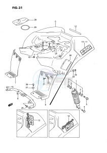 LT80 (P3) drawing REAR FENDER (MODEL H J K)