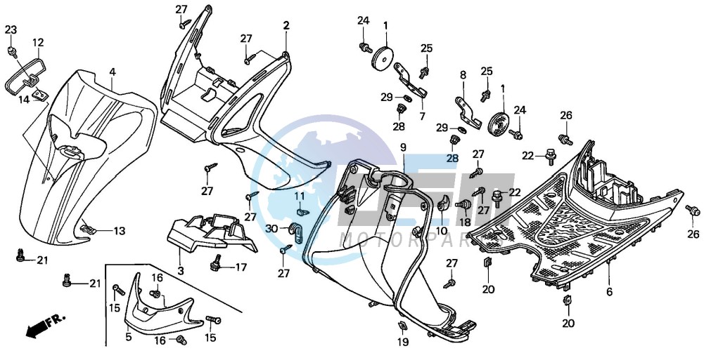 FRONT FENDER/STEP FLOOR