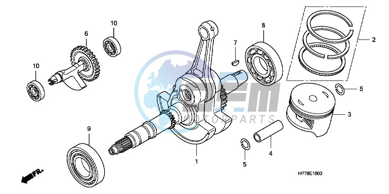 CRANK SHAFT/PISTON