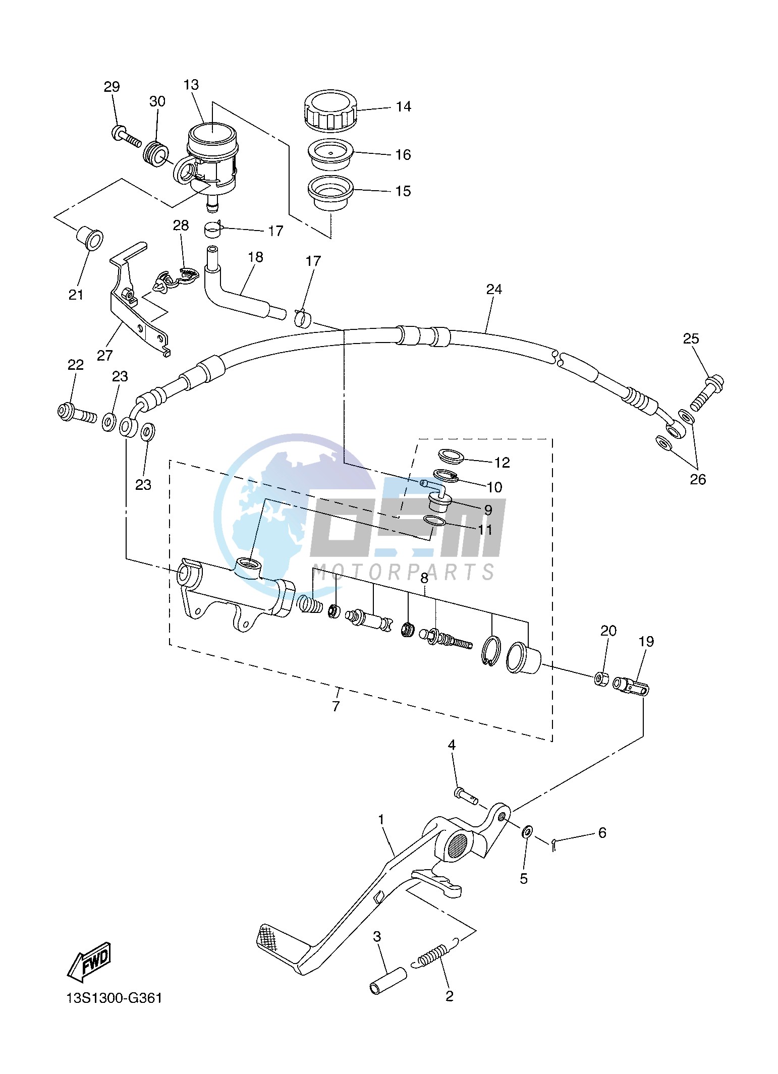 REAR MASTER CYLINDER