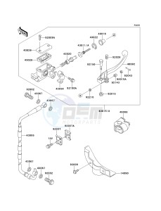 KX 80 W [KX80] (W1-W3) [KX80] drawing FRONT MASTER CYLINDER