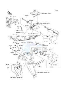 ER 650 A [ER-6N (EUROPEAN] (A6S-A8F) A6S drawing TAILLIGHT-- S- -