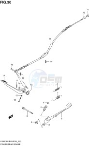 LS650 (E3-E28) SAVAGE drawing STAND - REAR BRAKE