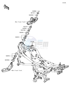 VERSYS 650 ABS KLE650FHFA XX (EU ME A(FRICA) drawing Frame