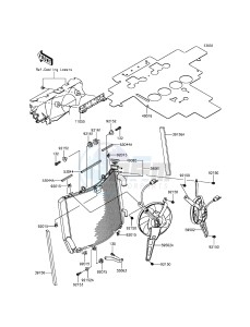 ZZR1400 ABS ZX1400FFF FR GB XX (EU ME A(FRICA) drawing Radiator