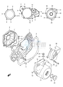 DR-Z400 (E3-E28) drawing CRANKCASE COVER (DR-Z4OOY K1 K2 K3 K4)