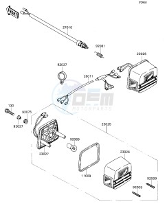 KAF 540 D [MULE 2020] (D1) [MULE 2020] drawing ACCESSORY-- TAIL LAMP- -