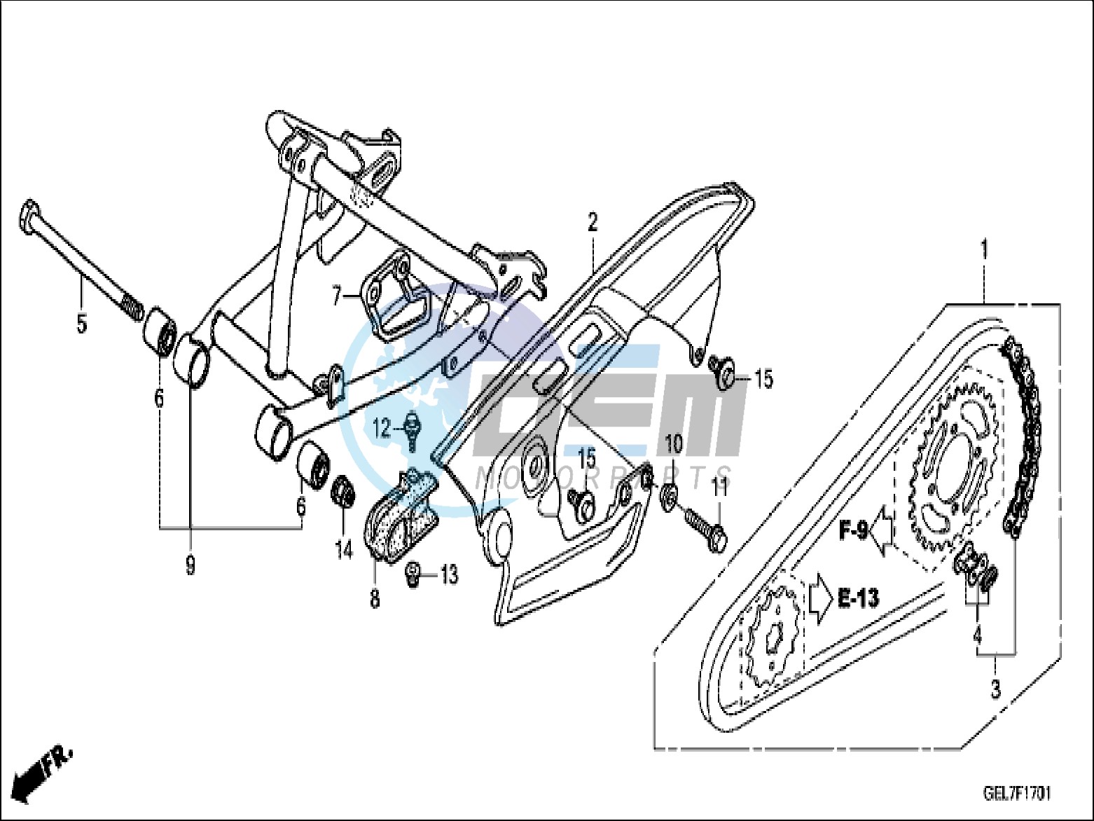 SWINGARM (CRF50FD/E/H)