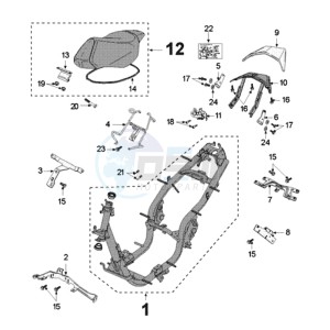 FIGHT 3 ICE BLADE drawing FRAME AND SADDLE