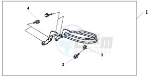 VT1100C2 drawing CHROME FRONT MUDGUARD RAIL