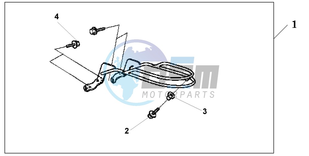 CHROME FRONT MUDGUARD RAIL