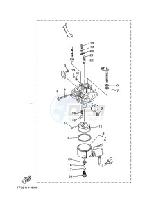 EF4000FW 358 (7P42 7P43) drawing CARBURETOR 1