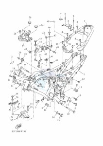 XSR700 MTM690-U (BLH1) drawing FRAME