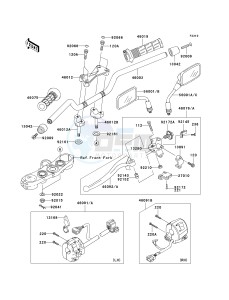 ZR 1000 A [Z1000] (A1-A3) A3 drawing HANDLEBAR