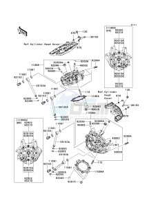 VN 2000 J [VULCAN 2000 CLASSIC LT] (8F-9F) J8F drawing CYLINDER HEAD