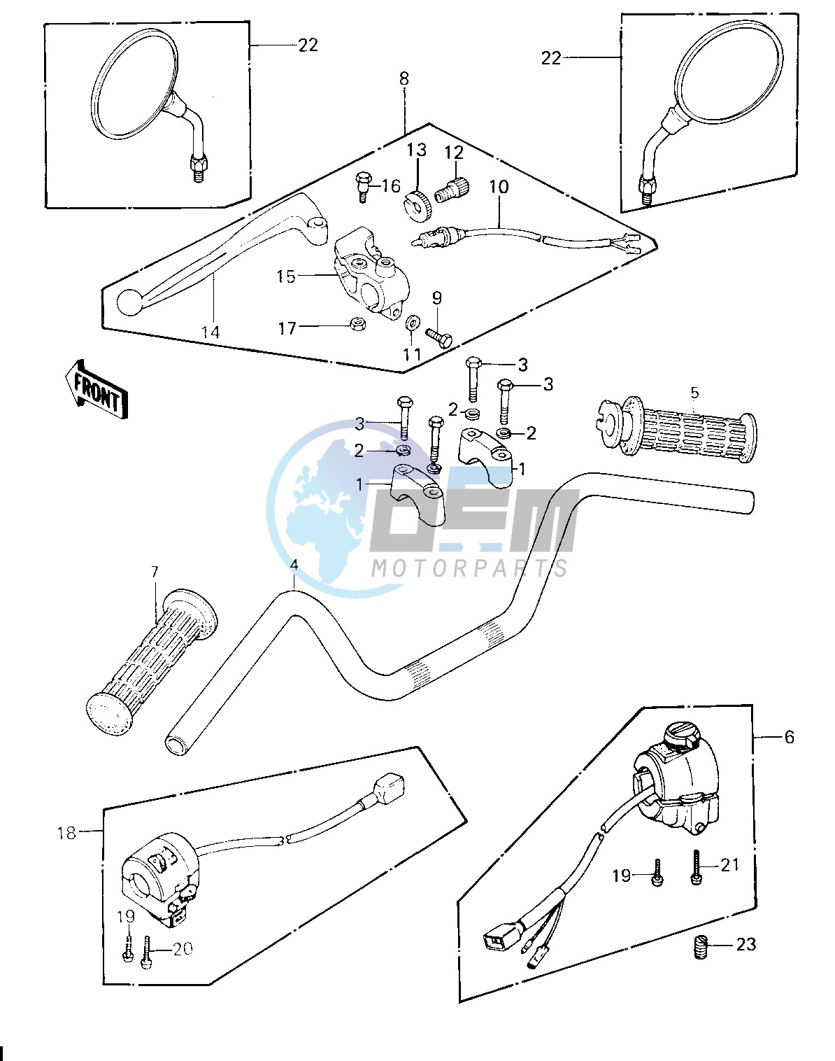 HANDLEBAR -- 80 H1- -