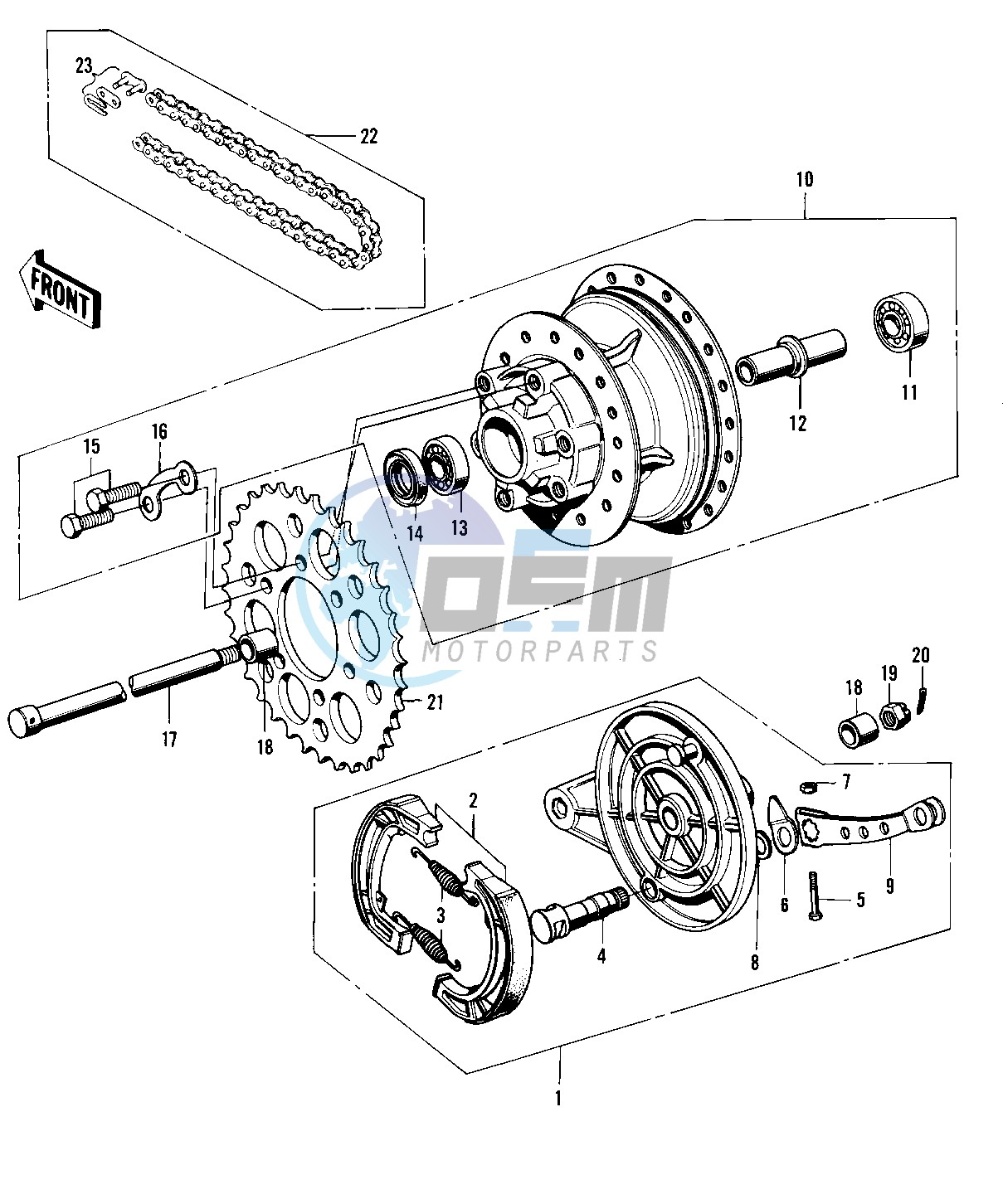 REAR HUB_BRAKE_CHAIN -- 74-75 F9-B_F9-C 350- -