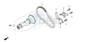 TRX350TM FOURTRAX 350 drawing CAM CHAIN