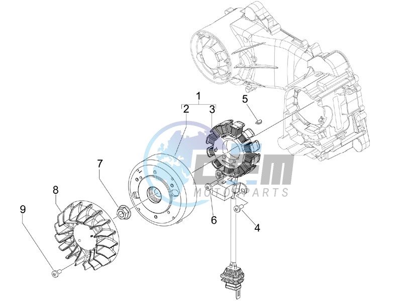 Flywheel magneto