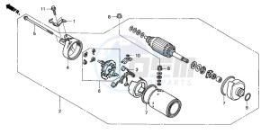 TRX650FA drawing STARTING MOTOR