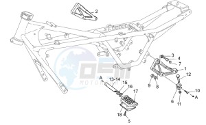 Nevada Classic IE 750 drawing Rear footrests