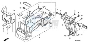 CB1300SA9 France - (F / ABS BCT CMF MME TWO) drawing REAR FENDER (CB1300A/CB13 00SA)