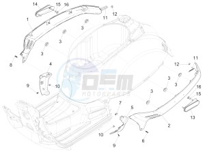 GTS 300 SUPER IE ABS E4 (APAC) drawing Side cover - Spoiler