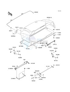 KAF 950 E [MULE 3010 TRANS4X4 DIESEL] (E8F) E8F drawing FENDERS