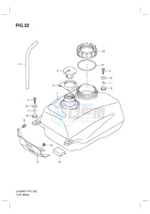 UH200 BURGMAN EU drawing FUEL TANK