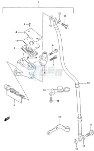 GZ250 (K3) drawing FRONT MASTER CYLINDER