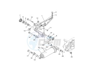 XP T-MAX ABS 500 drawing REAR ARM AND SUSPENSION