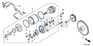 SH125C drawing STARTING MOTOR