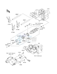 VN 1700 C [VULVAN 1700 NOMAD] (9FA) C9F drawing GEAR CHANGE DRUM_SHIFT FORK-- S- -