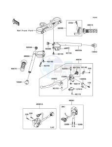 NINJA ZX-10R ZX1000-C2H FR GB XX (EU ME A(FRICA) drawing Handlebar