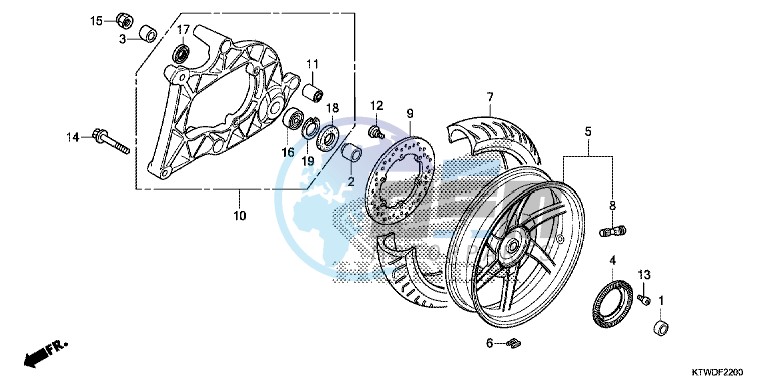 REAR WHEEL/SWINGARM