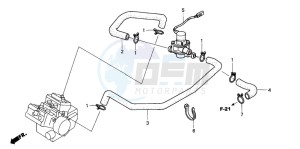 VFR800 drawing AIR INJECTION CONT. VALVE