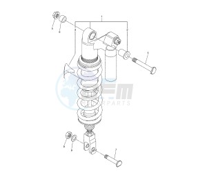 WR R 250 drawing REAR SUSPENSION