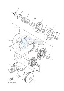 YFM300 RAPTOR 300 (1SC2 1SC3 1SC1 1SC1) drawing CLUTCH