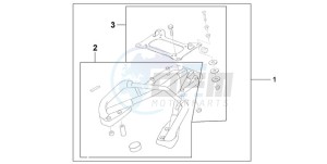 VFR800A9 France - (F / ABS CMF MME) drawing REAR CARRIER