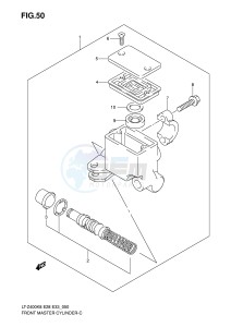 LT-Z400 (E28-E33) drawing FRONT MASTER CYLINDER