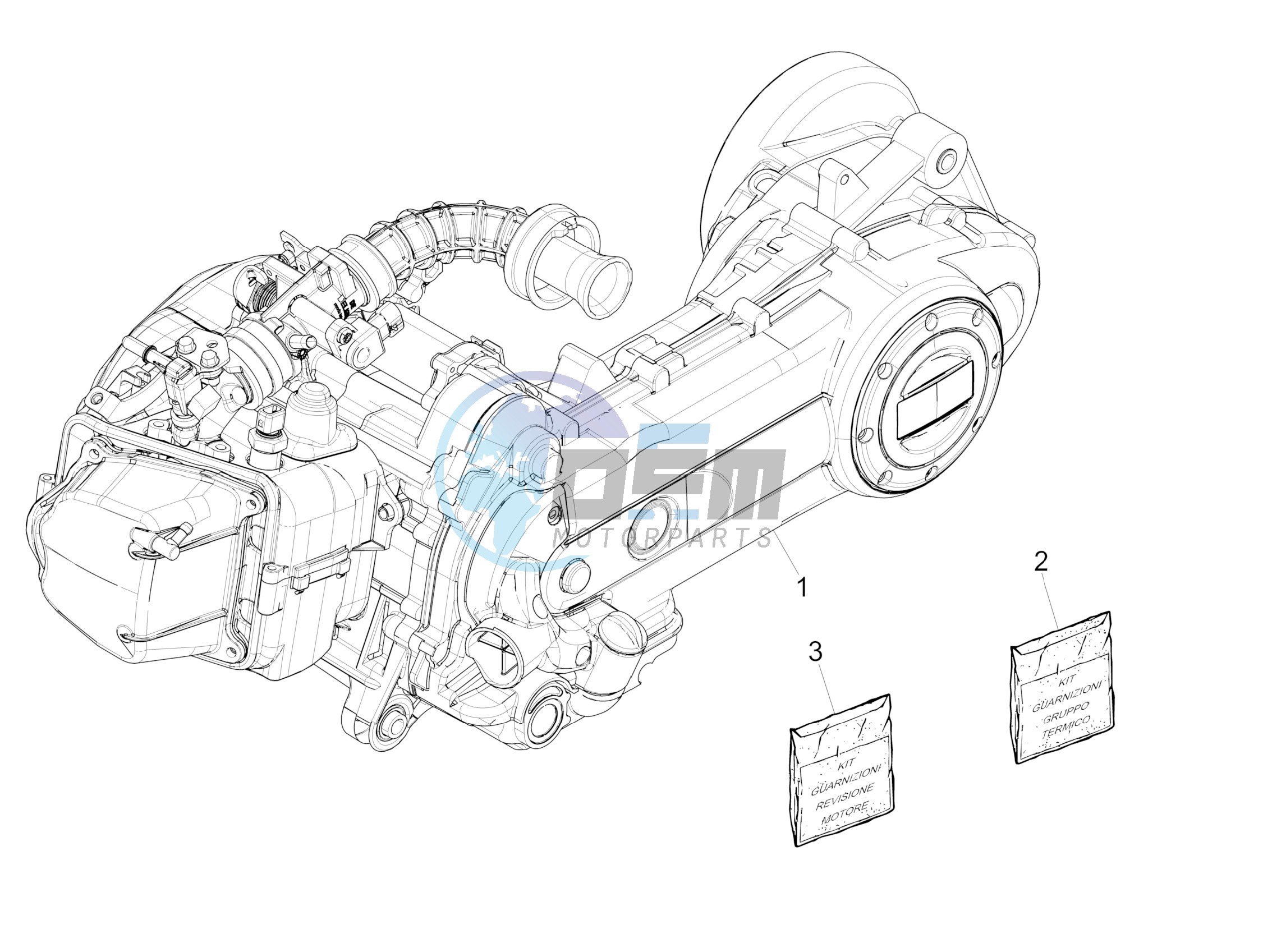 Engine, assembly