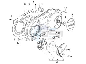 Liberty 150 4t e3 moc drawing Crankcase cover - Crankcase cooling