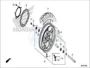 NC750JH Europe Direct - (ED) drawing FRONT WHEEL