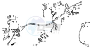 XR600R drawing WIRE HARNESS (1)