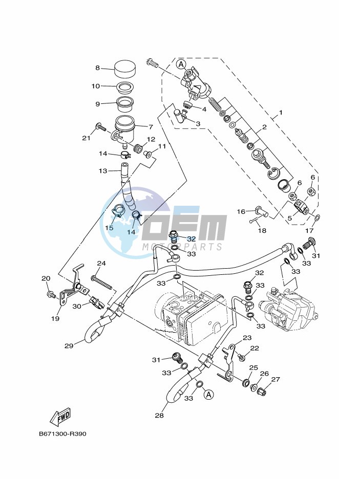 REAR MASTER CYLINDER