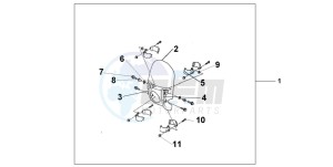 VTX1800C drawing CUSTOM WINDSHIELD