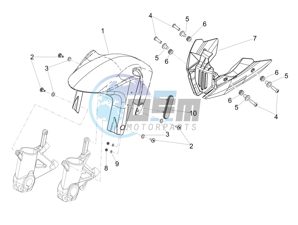 Front mudguard-Pillar